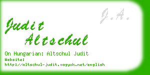judit altschul business card